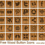 Free Wood Button Icons