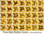 Free Gold Button Icons by aha-soft-icons