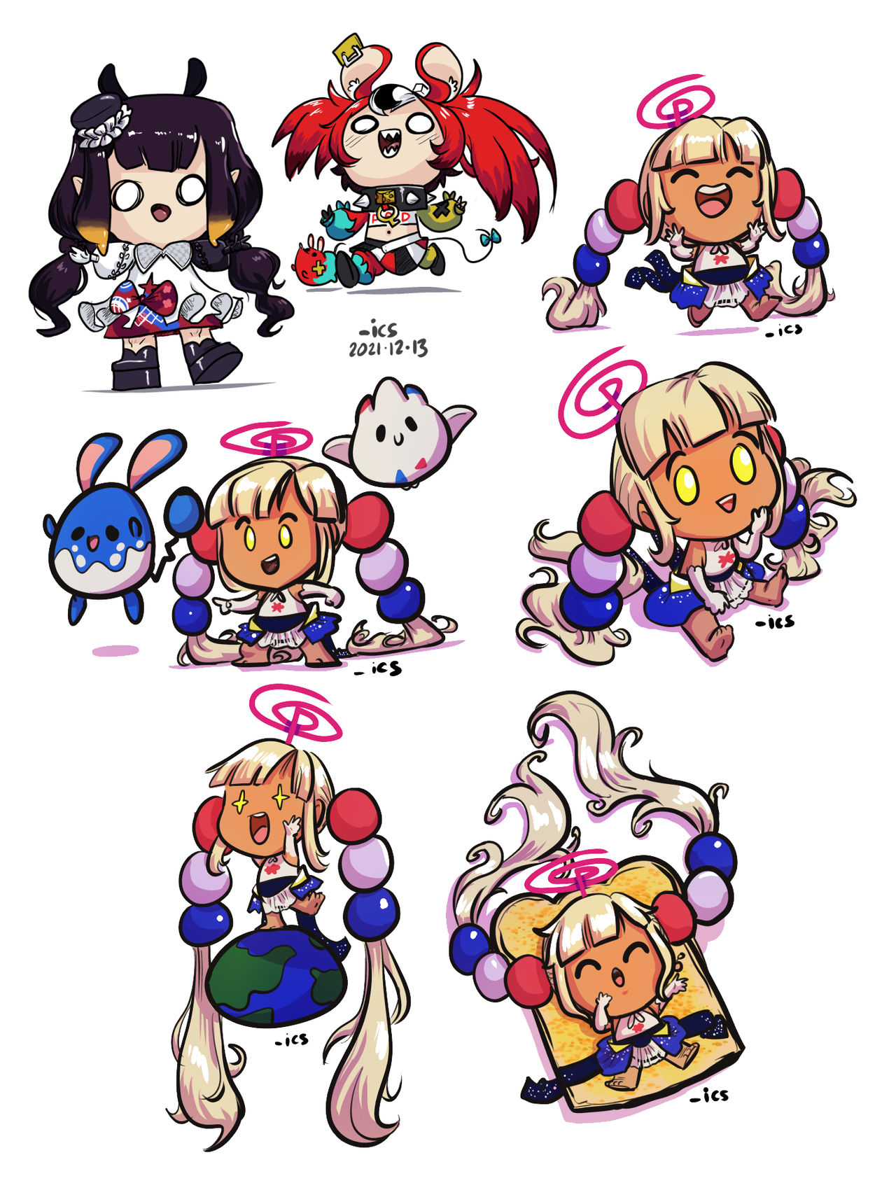Chiba Ina Chibi Ina, Bae, Sana by tran4of3 on DeviantArt