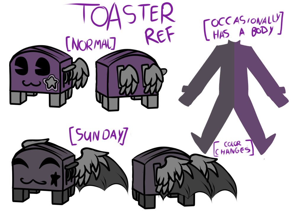 Toaster Back Reference Images Toaster ref sheet by AestheticToaster on DeviantArt