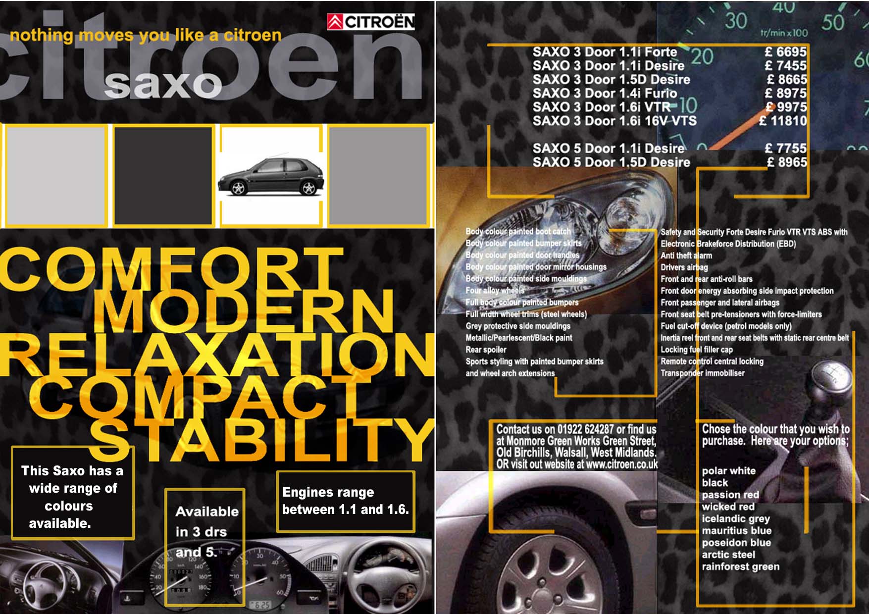 Citroen Saxo Brochure