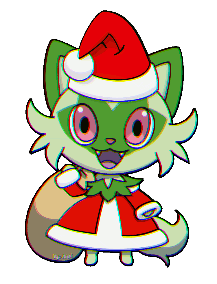 Sprigatito Merry Christmas! Padoru! by Jupijitter on DeviantArt