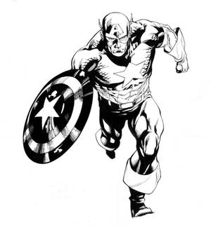 Avengers April Captain America SOTD inks