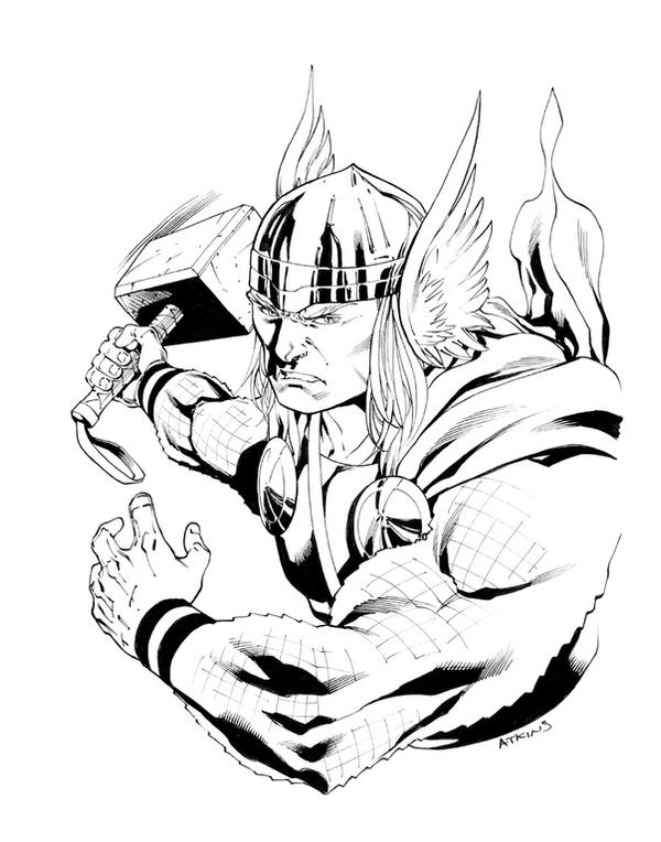 Thor con sketch by RobertAtkins