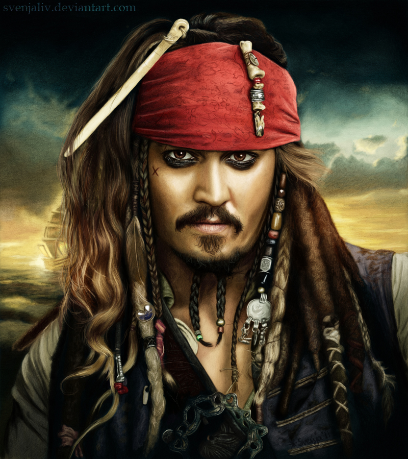 Captain Jack Sparrow - in colour