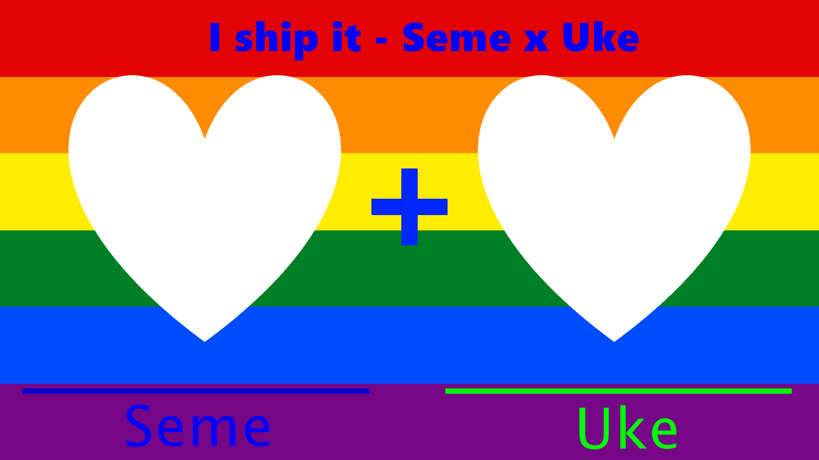 I ship it meme - YAOI version (SemexUke)