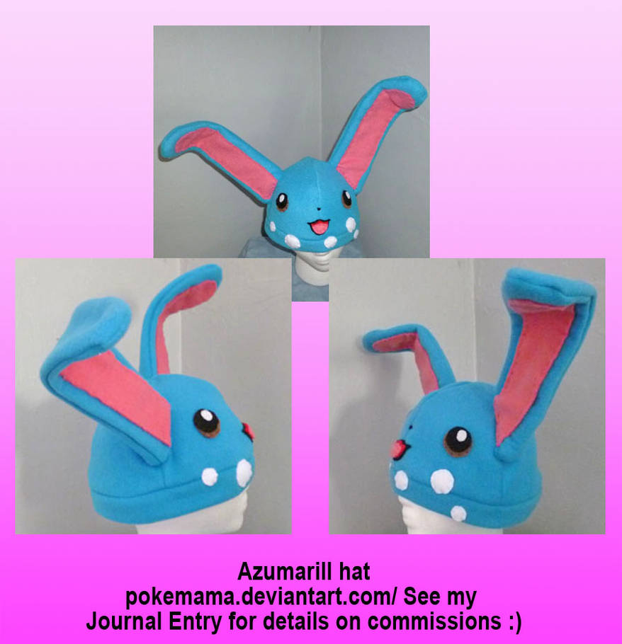 Azumarill hat by PokeMama