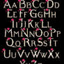 Pink Rose Narnia Alphabet