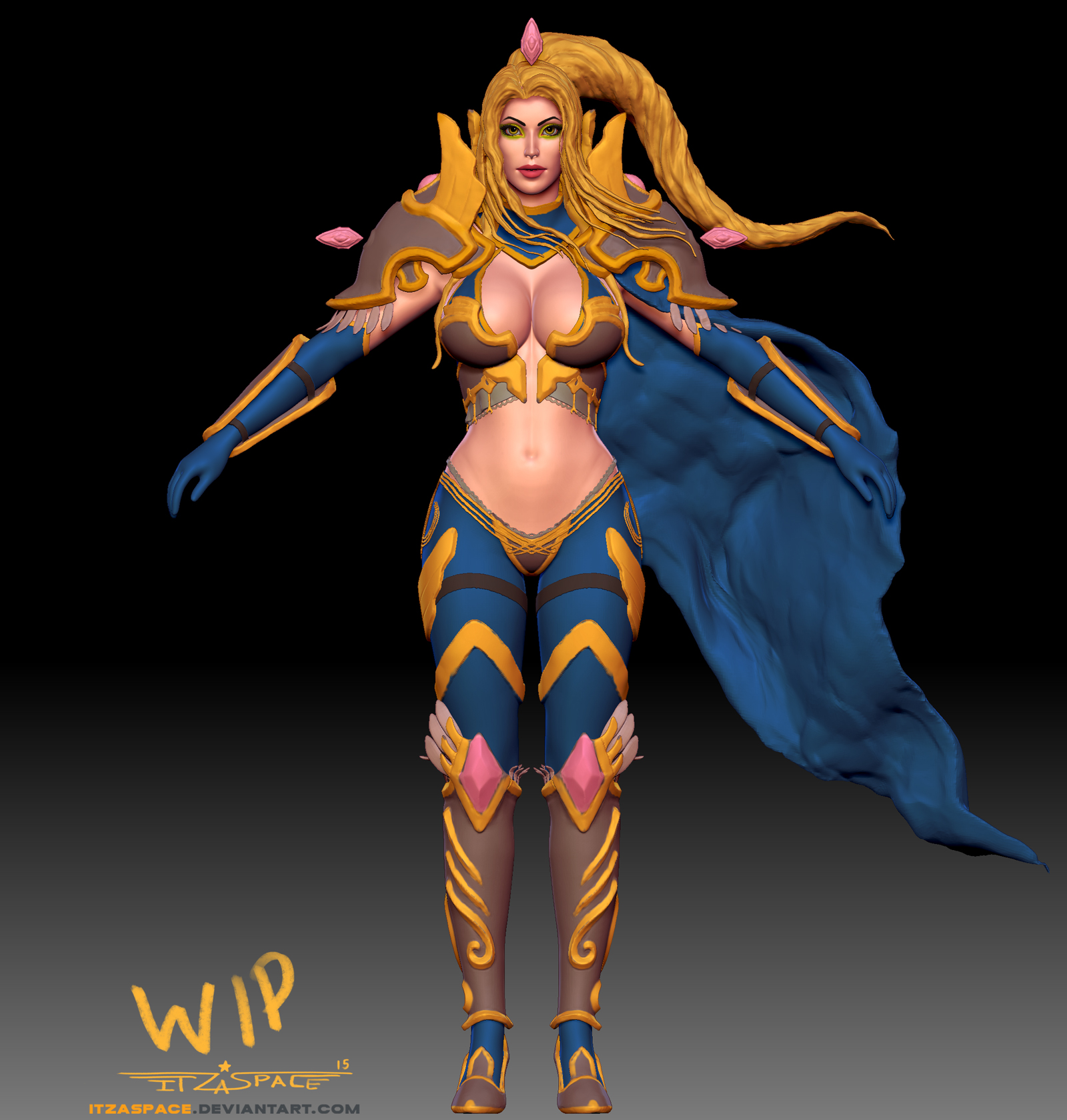 WIP 3d female character