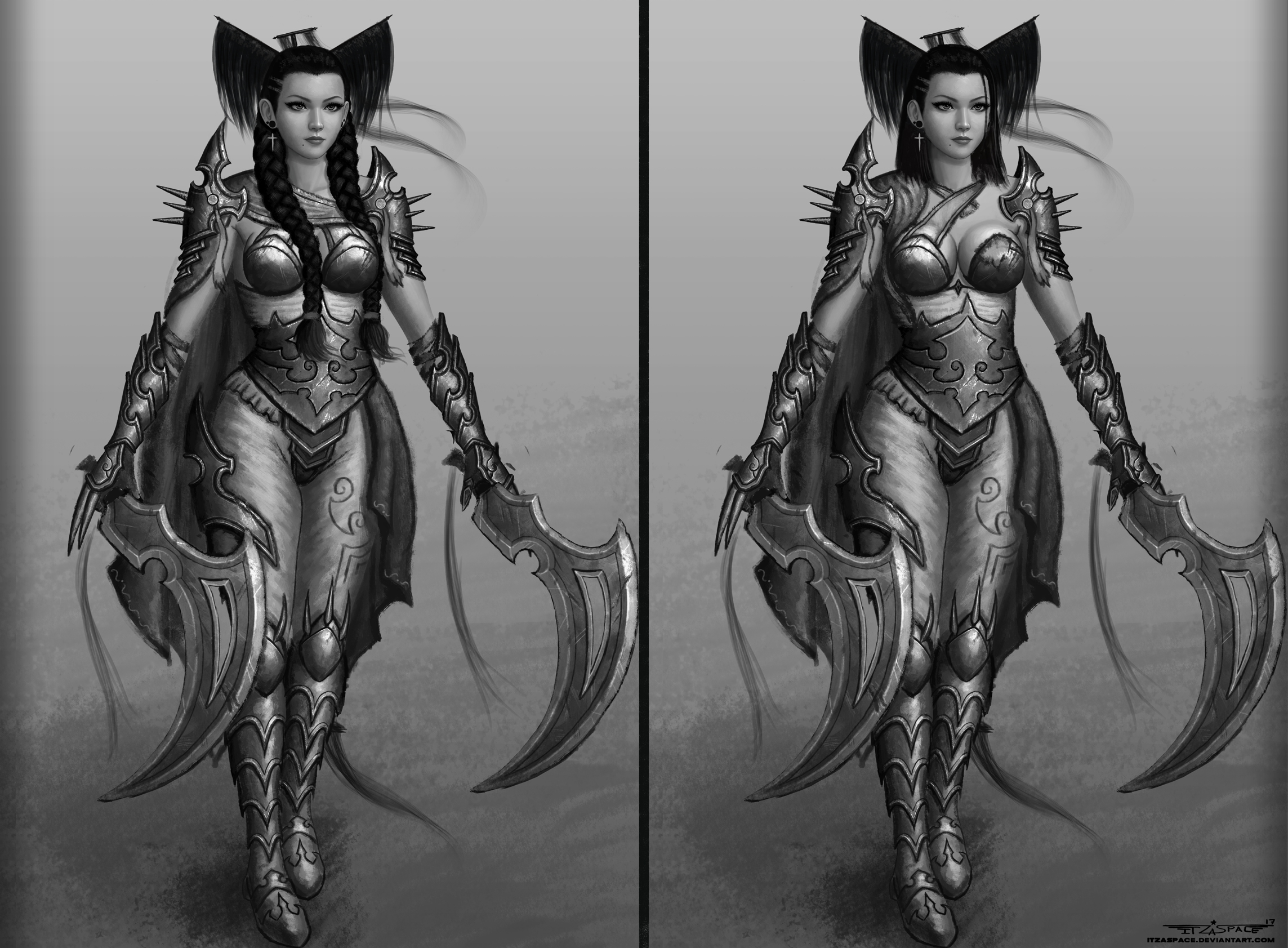 Female char concept art