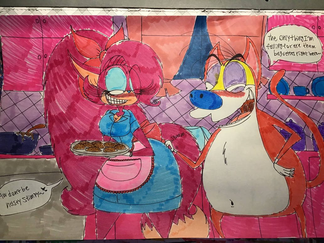 Stimpy Smells Stimpy acts a little nasty here... by Sushicat28 on DeviantArt