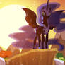 Nightmare Moon sundown eclipse