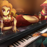 Sunset and Adagio piano time COLOR - by Light