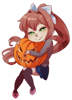 Chibi MONIKA - Commission -  Vanna by Light262