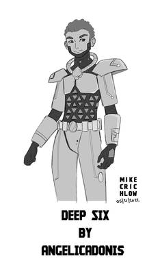 Collab Sketch - Deep Six by AngelicAdonis