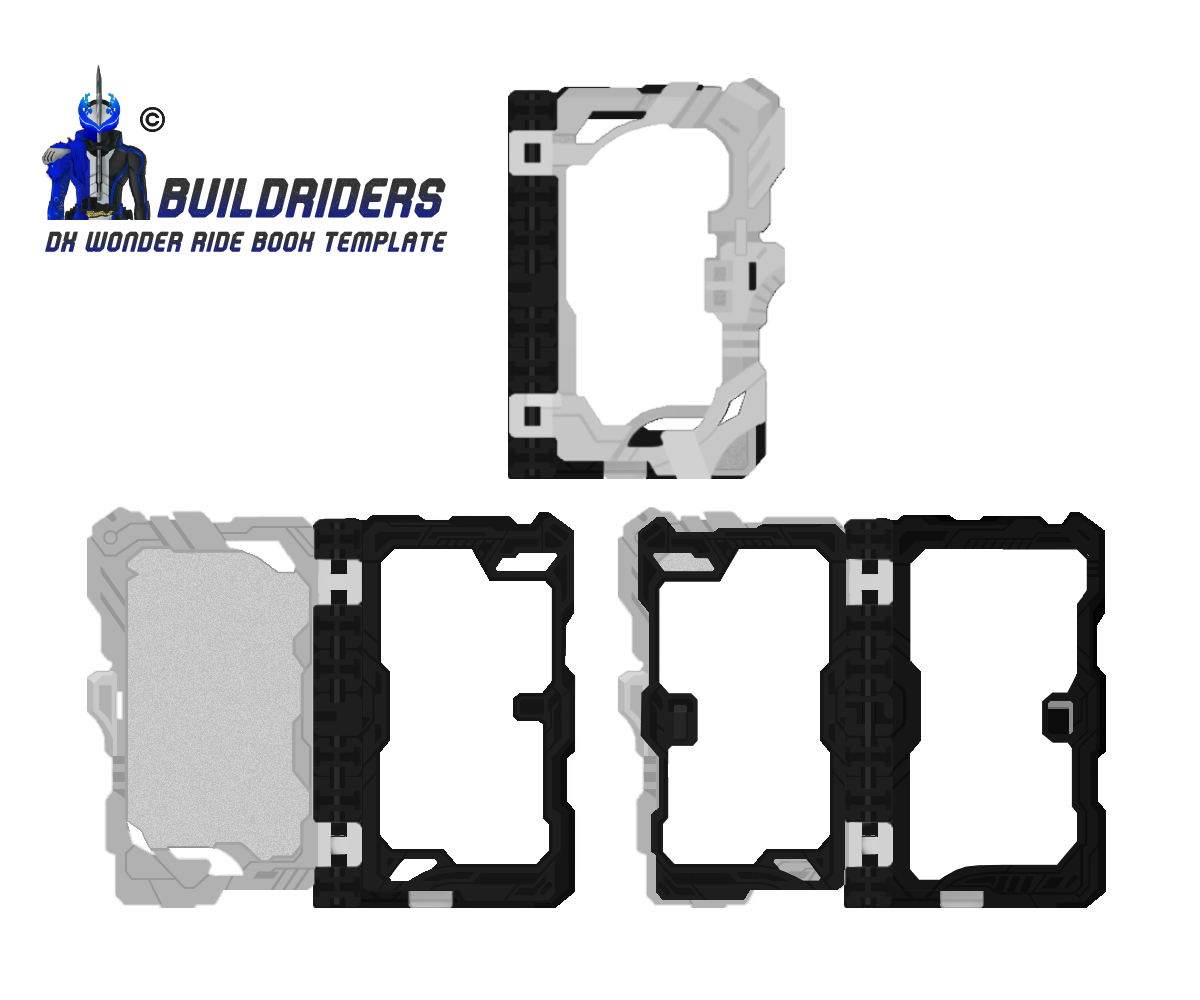 Wonder Rider Book Vector Template: DX Wonder Ride Book. by BuildRiders on DeviantArt