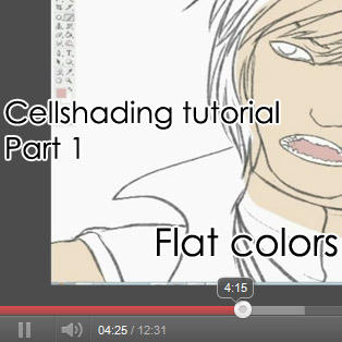 Cellshading Tutorial part 1- youtube video by Getsuart on DeviantArt