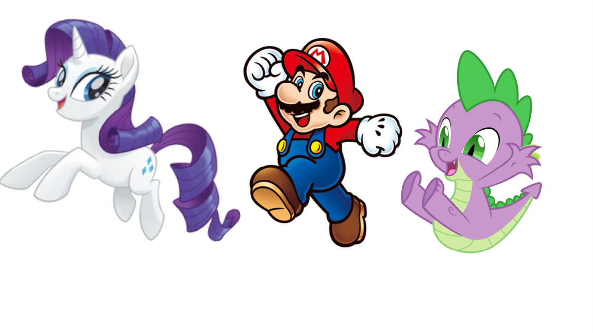 Mario Rarity Rarity, Mario, And Spike by gamerpianist105 on DeviantArt