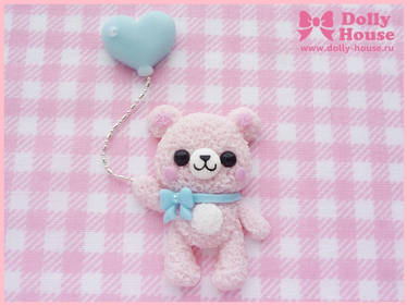 Cuty Bear With Balloon brooch by Dolly House