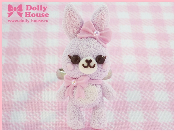 Ribbon Bunny Ring by Dolly House