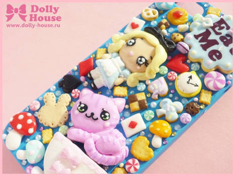 iPhone 5 case -Alice in Wonderland tea party- by D