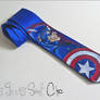 Capitan America hanpainted tie
