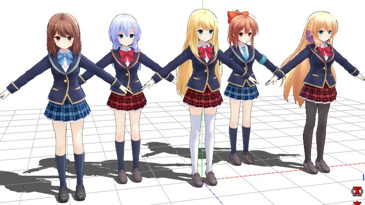 MMD Windows 100% Girl Friend BETA All Models by k7539518246k on DeviantArt