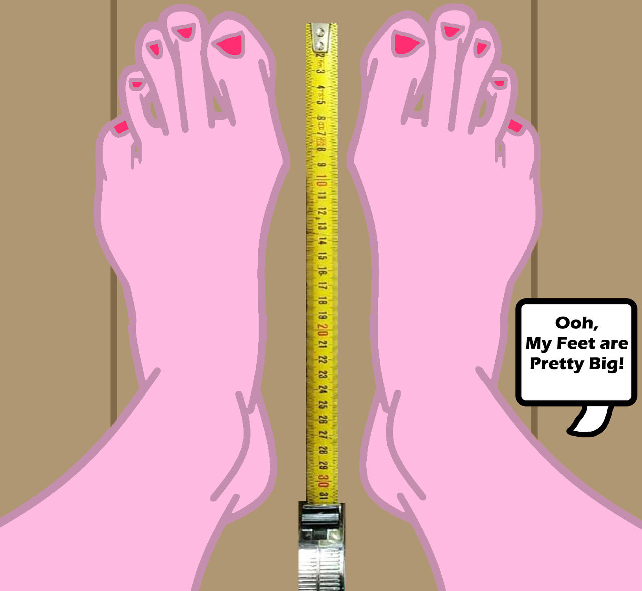 Deviantart Counting Toes Measuring Feet (My Version) by DecluciveMario2842 on DeviantArt