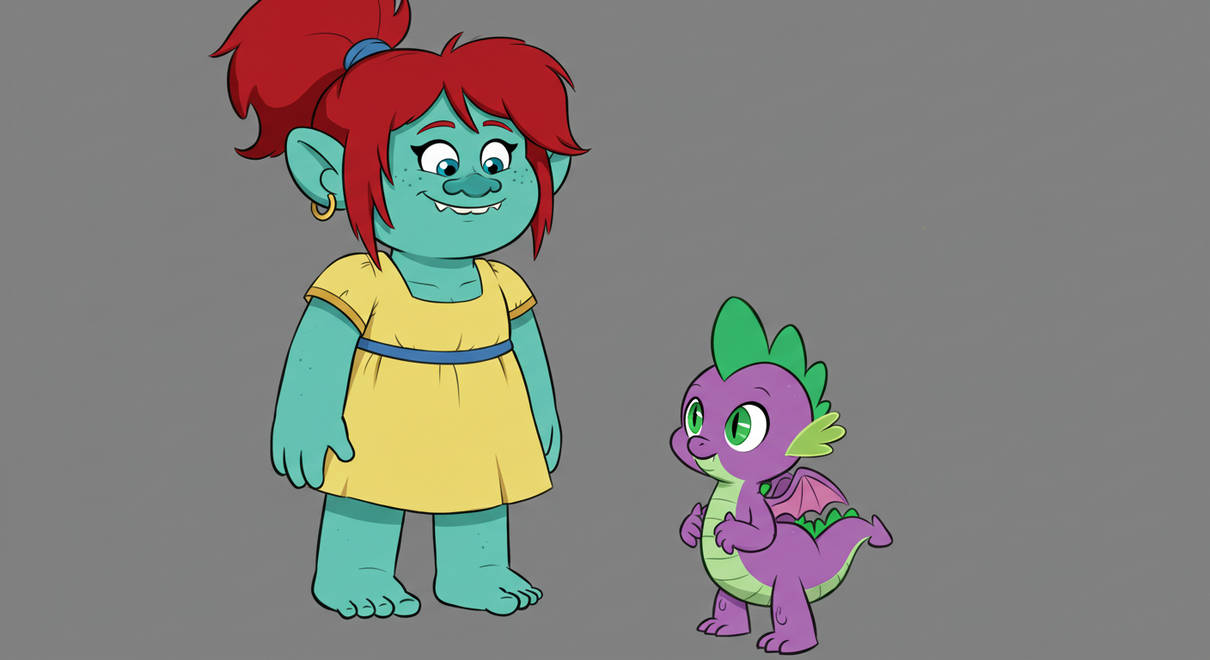Pooky Cane Pooky meets Spike by DecluciveMario2842 on DeviantArt
