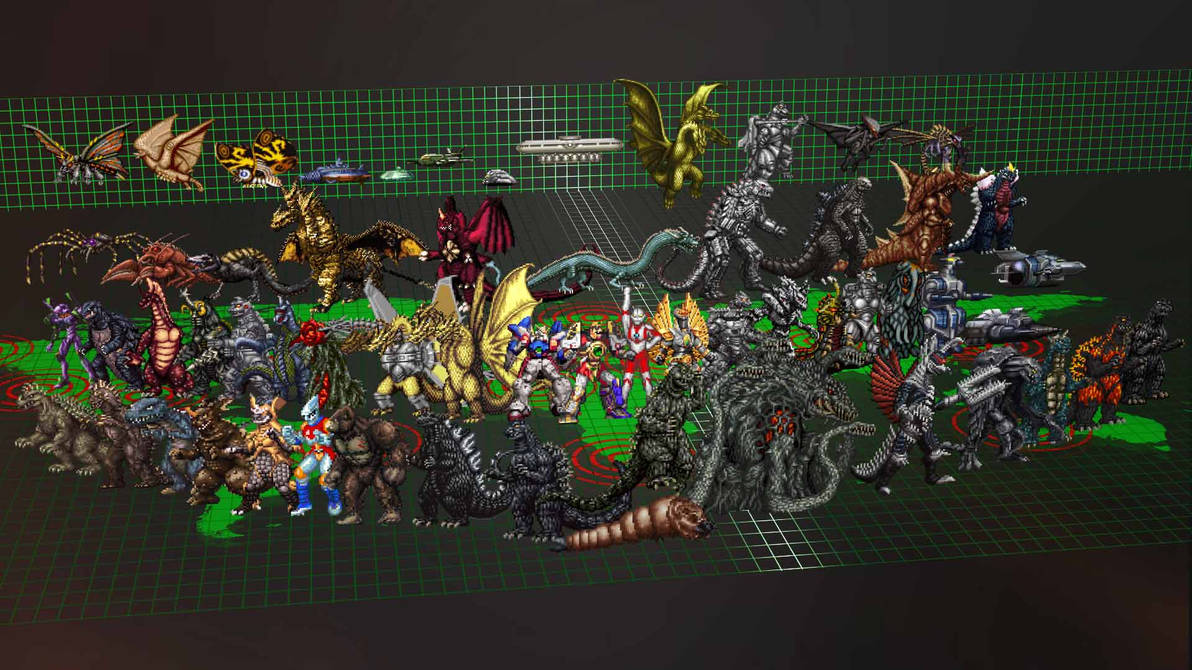 Godzilla Project Full Roster by gforce111 on DeviantArt