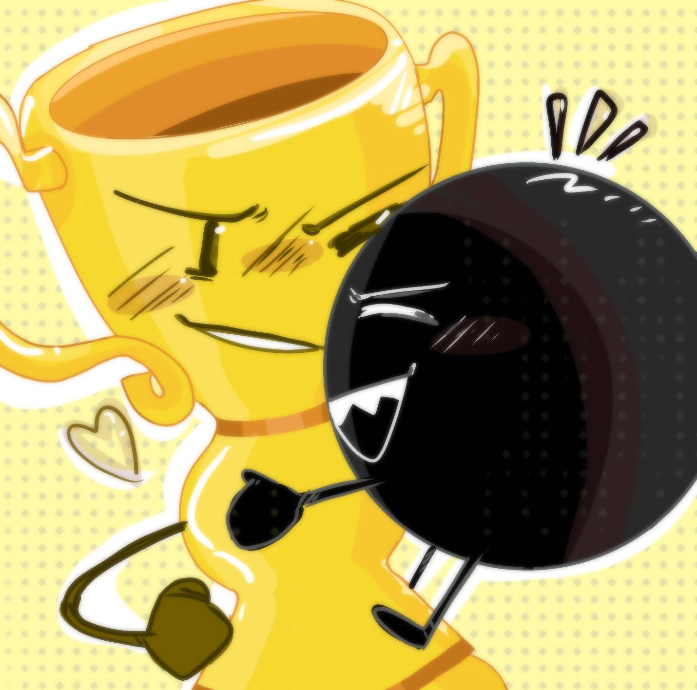 Trophy x Yang ?? Ii , Inanimate Insanity by Sobbingosc on DeviantArt