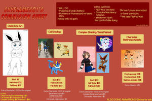 Commission Sheet! (OPEN) DETAILS BELOW