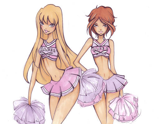 Alfea cheerleaders