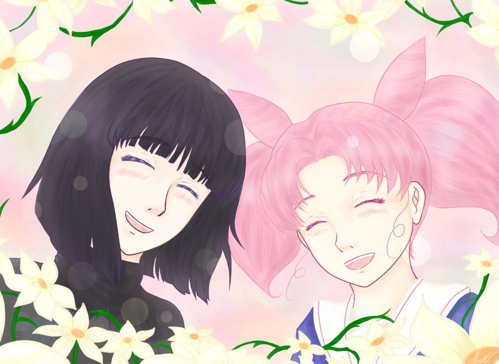 Redraw: Hotaru and Chibiusa