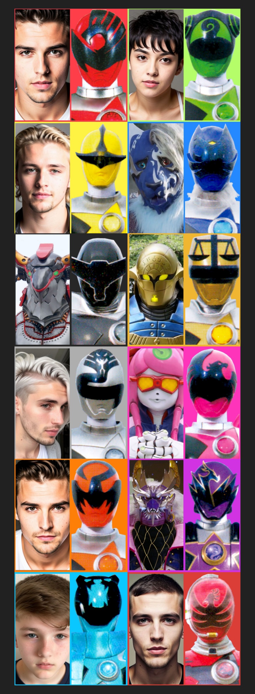 Power Rangers Kyuranger Fan Cast by Eoin777 on DeviantArt