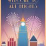 Welcome to Art Heights (Art Deco Poster)