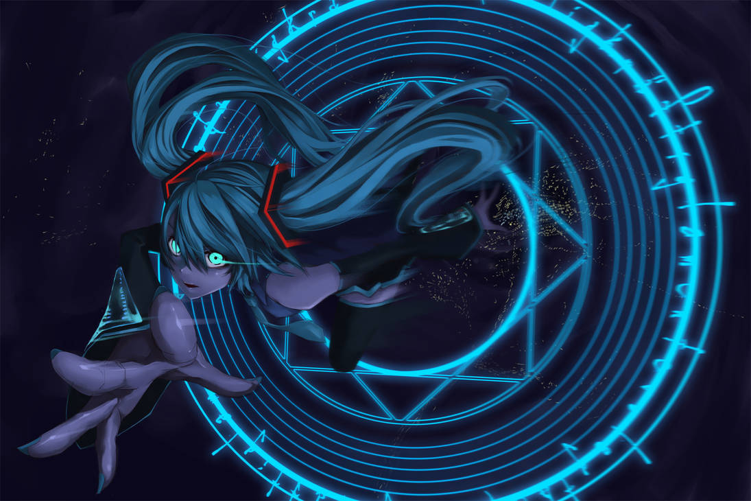 Dark Miku Hatsune by xxXSketchBookXxx on DeviantArt