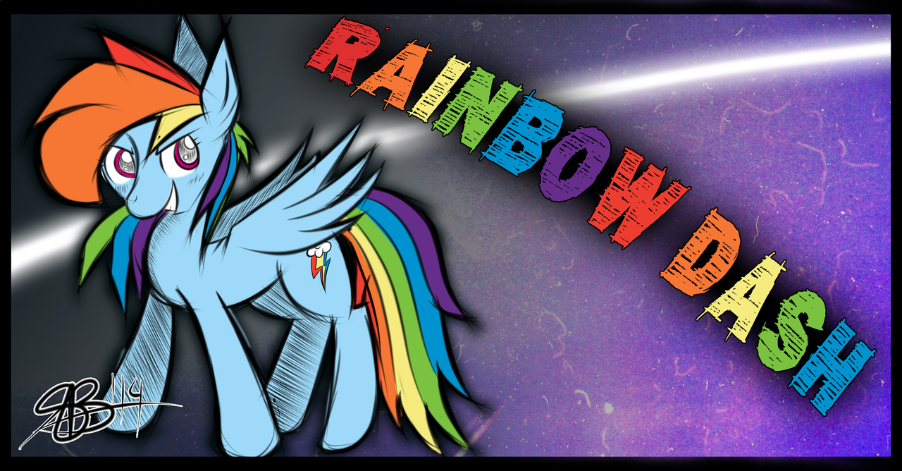 Rainbow Dash- Quick Sketch wallpaper