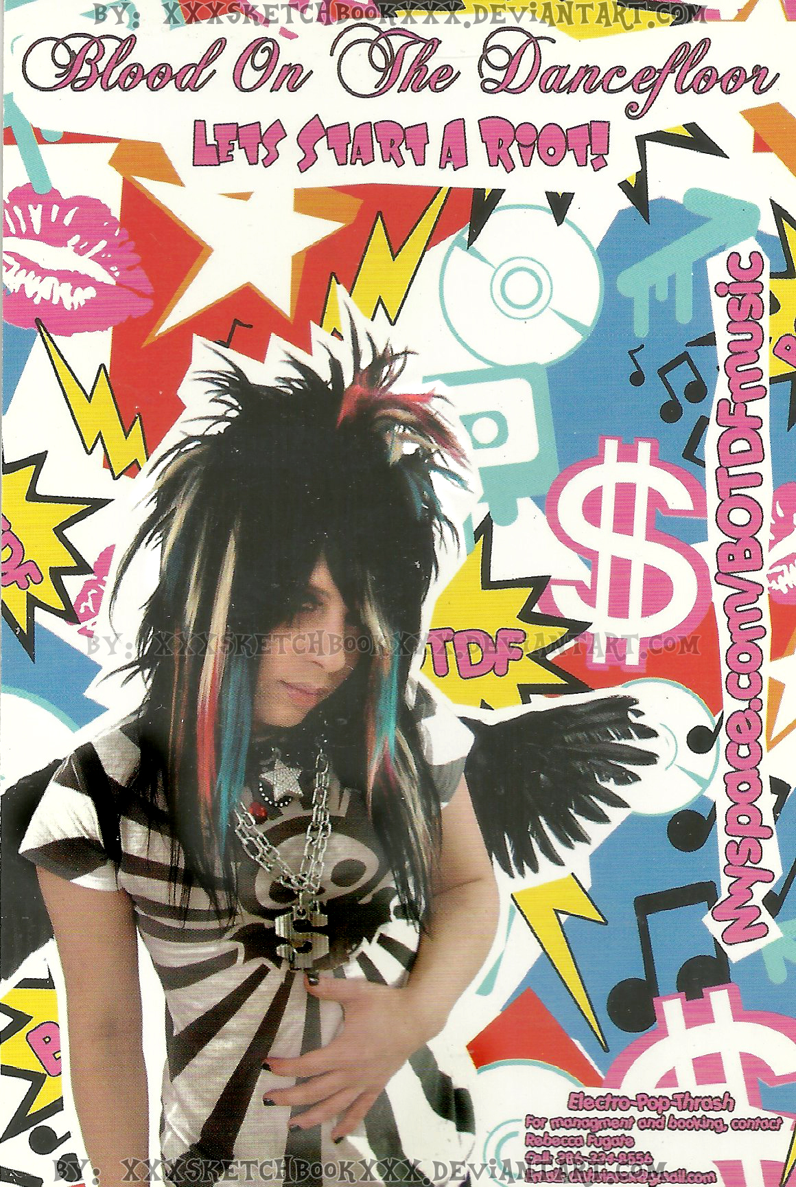 Rare Let's Start a Riot Dahvie Vanity Pin Up