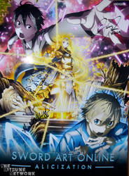 Sword Art Online - Alicization signed poster