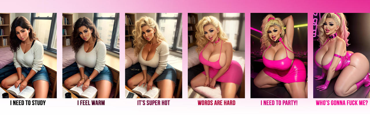Look What Studying Gets You Bimbo Transformation By Lilahvixen On look-what-studying-gets-you-bimbo-transformation-by-lilahvixen-on