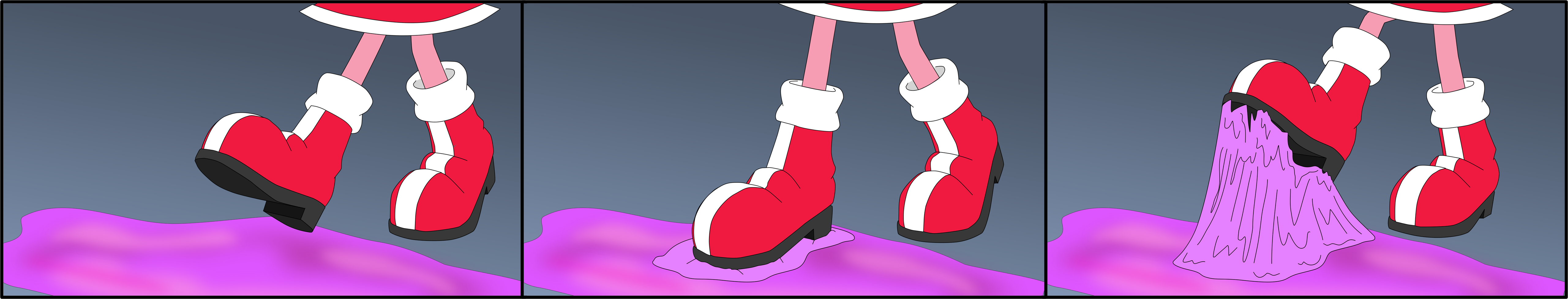 Amy Rose steps in gum by Lucas53002 on DeviantArt