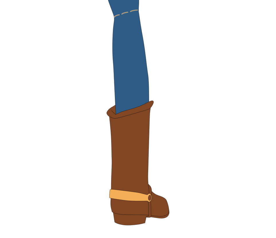 Boot Base Deviantart Jessie's cowgirl boot (without chaps) (back) by Lucas53002 on DeviantArt