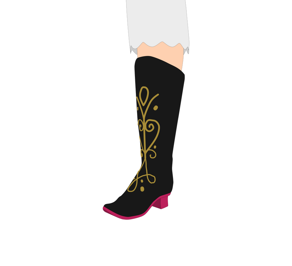 Boot Base Deviantart Anna's black heeled boot by Lucas53002 on DeviantArt