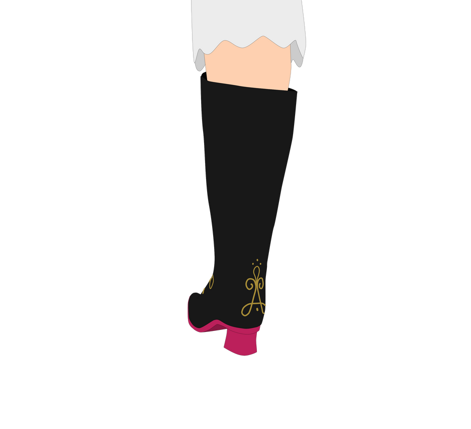 Boot Base Deviantart Anna's black heeled boot (back) by Lucas53002 on DeviantArt