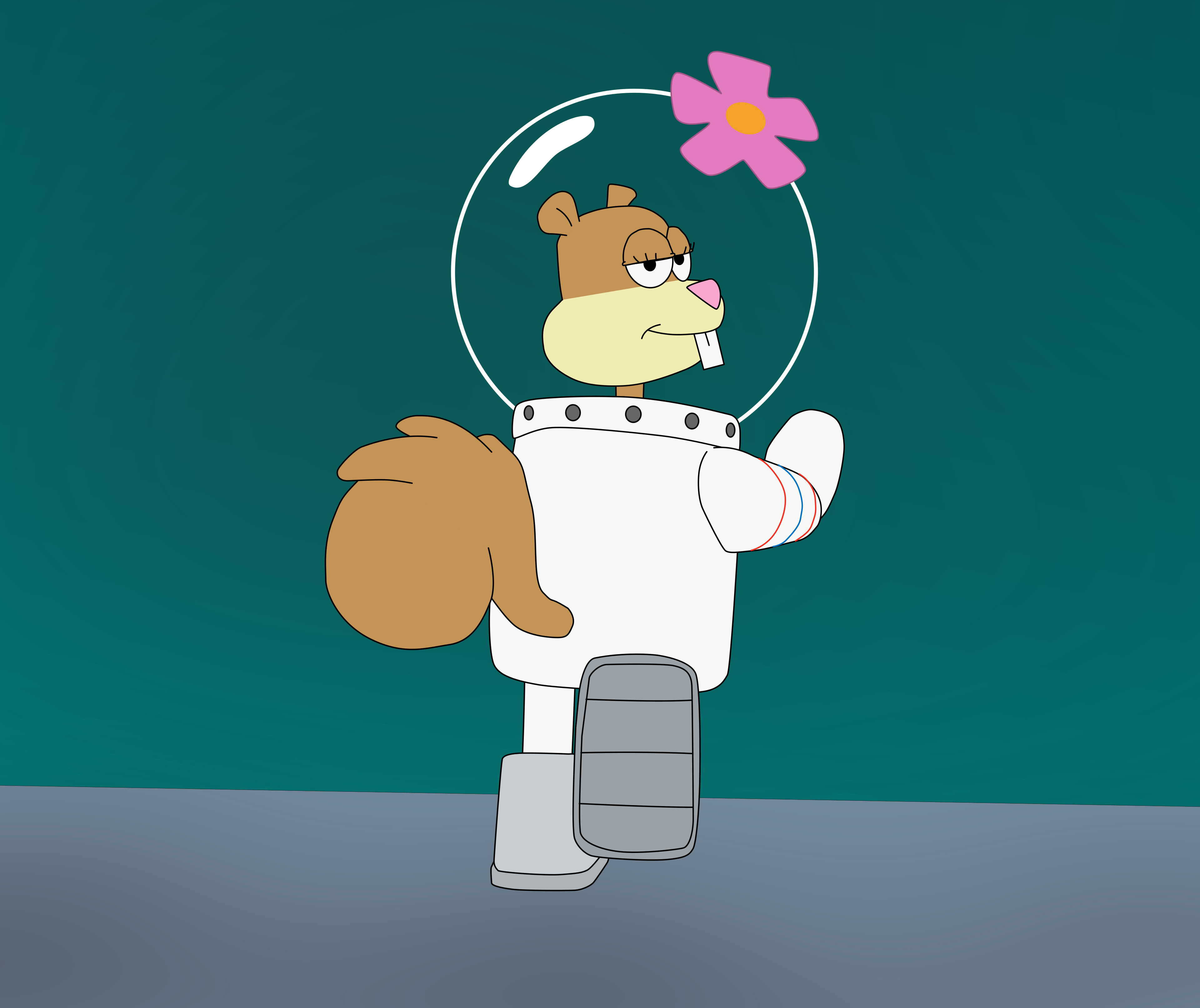 Sandy Cheeks chilling by Lucas53002 on DeviantArt