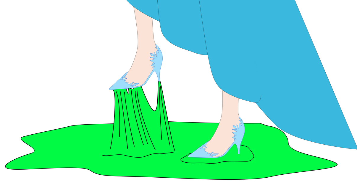 Elsa stuck in slime by Lucas53002 on DeviantArt