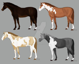 Horse Adoptable Set 2 WINNERS by dontkillthekarma