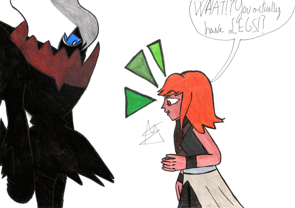 Darkrai has legs! by RyaKaizel on DeviantArt