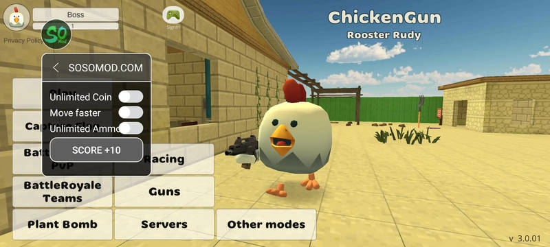 Chicken Gun Mod Apk in SosoMod by sosomod on DeviantArt